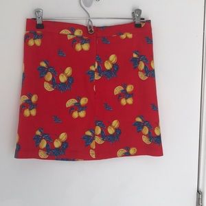 Floral Print Forever 21 mini skirt